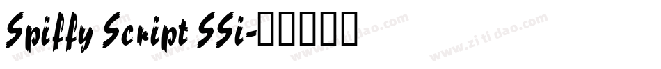 Spiffy Script SSi字体转换